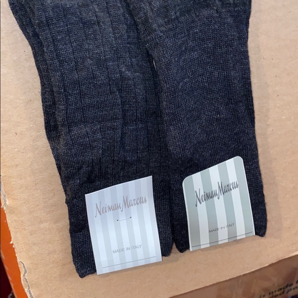 Neiman Marcus Dark Grey Socks
